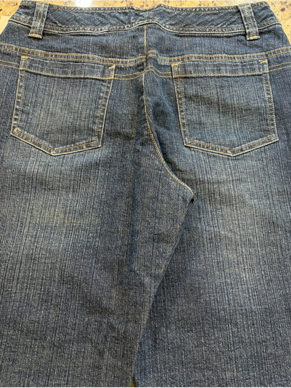 Liz Claiborne Dark Blue Cropped Jeans - Picture 7 of 7